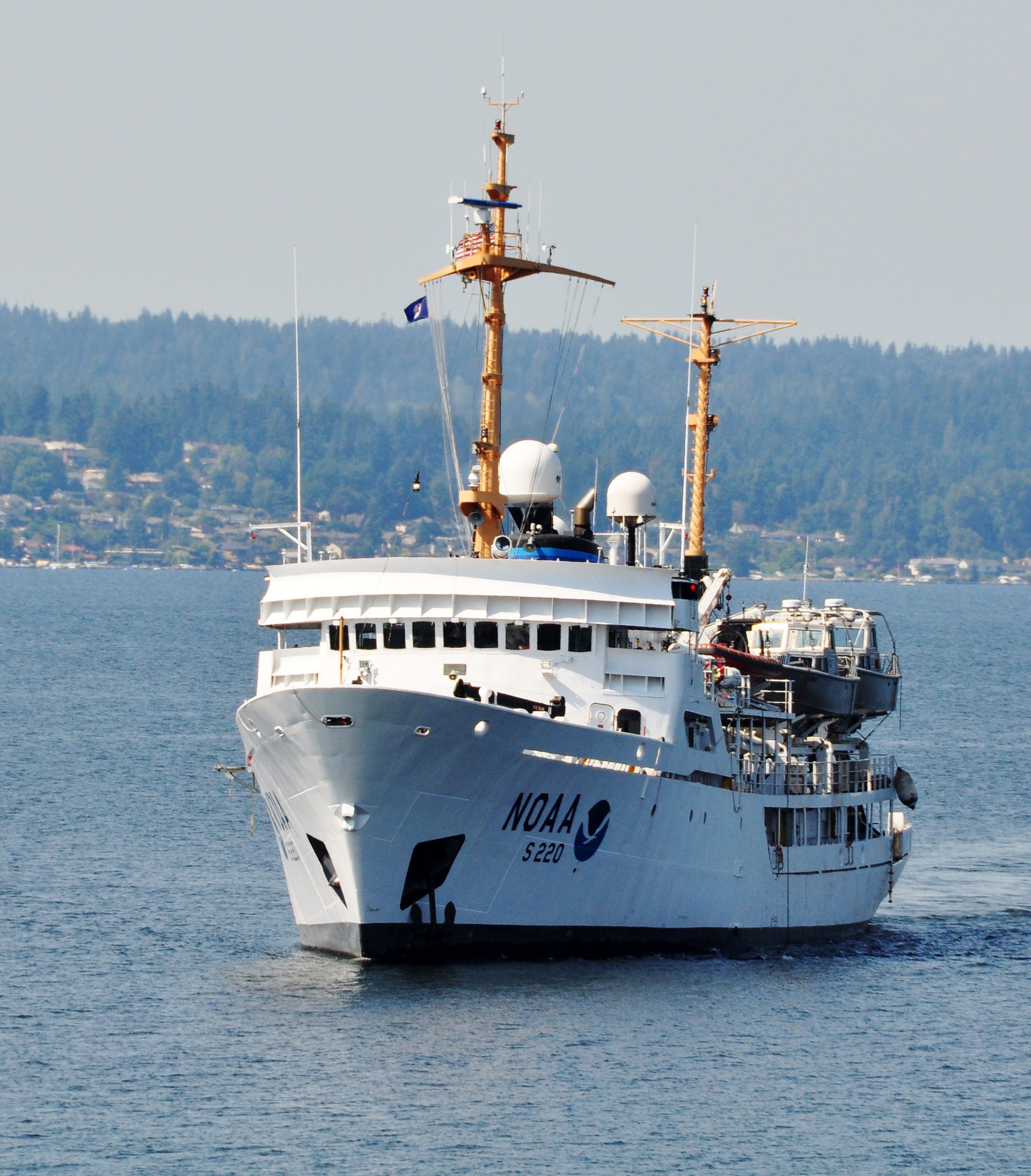 NOAA ship Fairweather sets course for an ocean acidification research mission along the US West Coast.