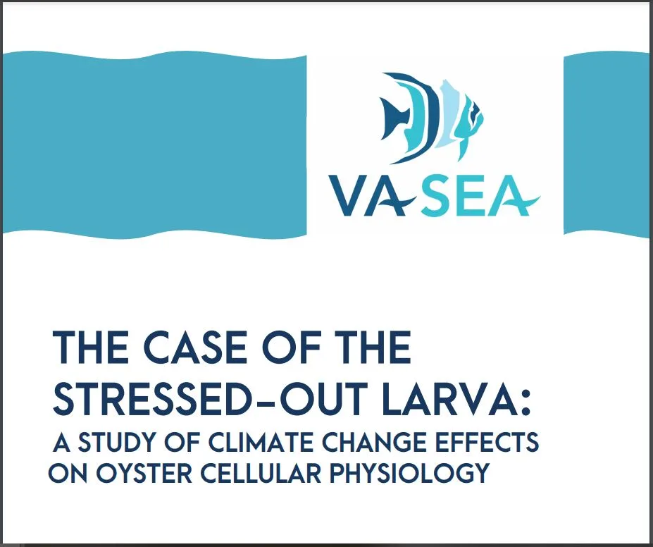 Cover of the VA SEA "The Case of the Stressed-Out Larva" curriculum