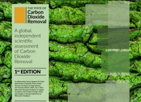 Cover of the State of Carbon Dioxide Removal Report, 1st Edition. https://www.stateofcdr.org/
